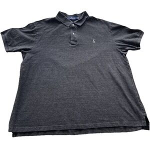 Polo Ralph Lauren Polo Shirt Mens Size 2XB Black Cotton Stretch Soft Casual
